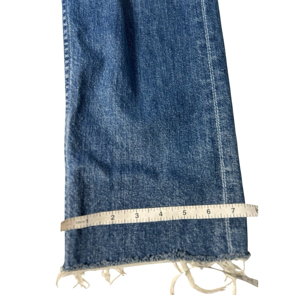 MOTHER Superior Jeans High Waisted Raw Fray Hem Study Hover 25 X 27 - Picture 8 of 15